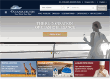 Tablet Screenshot of oceaniacruises.com
